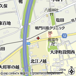 徳島県鳴門市大津町大幸北江ノ越64周辺の地図