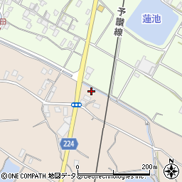 香川県三豊市豊中町下高野214周辺の地図
