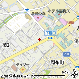 なか卯山口湯田温泉店周辺の地図
