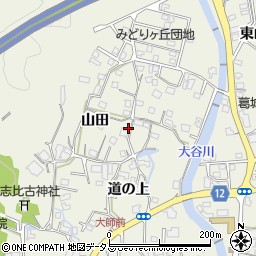 徳島県鳴門市大麻町大谷山田10周辺の地図