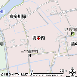 徳島県鳴門市大津町木津野堤の内周辺の地図