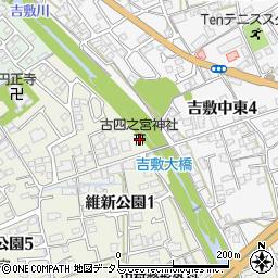 古四之宮神社周辺の地図