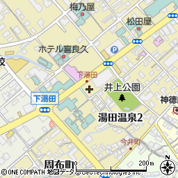 湯田温泉周辺の地図