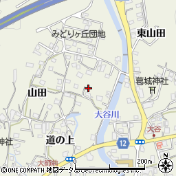 徳島県鳴門市大麻町大谷山田1周辺の地図