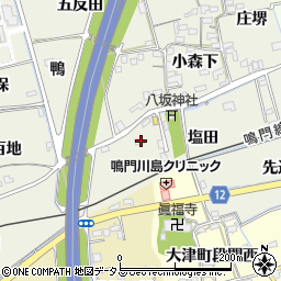 徳島県鳴門市大麻町姫田塩田10周辺の地図