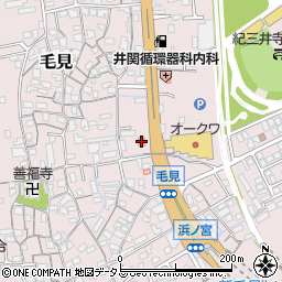 ばり馬ラーメン和歌山紀三井寺店周辺の地図