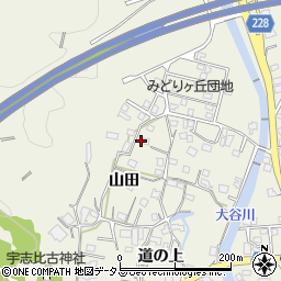 徳島県鳴門市大麻町大谷山田13周辺の地図