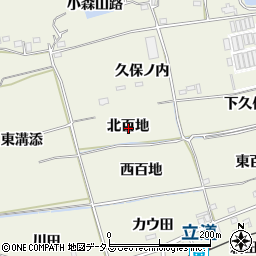 徳島県鳴門市大麻町姫田北百地周辺の地図