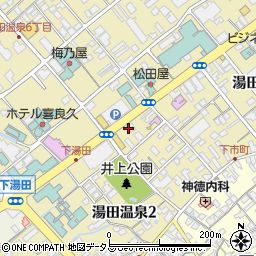 山口市役所　湯田温泉観光案内所周辺の地図