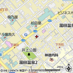 湯田温泉　観光回遊拠点施設周辺の地図