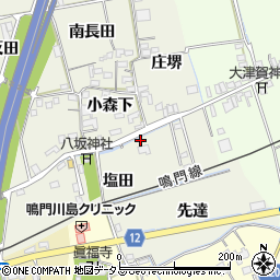 徳島県鳴門市大麻町姫田塩田22周辺の地図