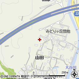 徳島県鳴門市大麻町大谷山田15周辺の地図