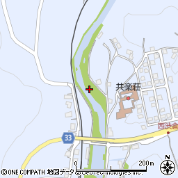 祖父ケ瀬橋周辺の地図