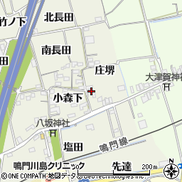 徳島県鳴門市大麻町姫田庄堺周辺の地図
