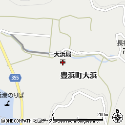 大浜郵便局周辺の地図