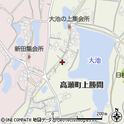 香川県三豊市高瀬町上勝間335周辺の地図