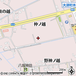 徳島県鳴門市大津町木津野仲ノ越22周辺の地図