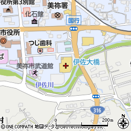 山口銀行ウエスタまるき美祢店 ＡＴＭ周辺の地図