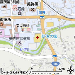 セリアまるき美祢店周辺の地図