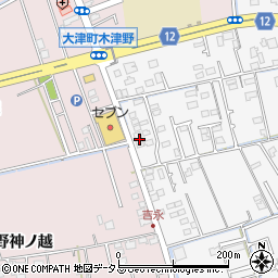 徳島県鳴門市大津町吉永78周辺の地図