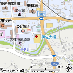 有限会社映像のシルク　ウエスタまるき美祢店周辺の地図