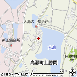香川県三豊市高瀬町上勝間326周辺の地図