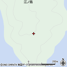 愛媛県上島町（越智郡）魚島（江ノ島）周辺の地図