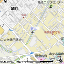 牛角 山口湯田店周辺の地図