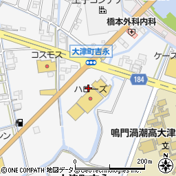 徳島県鳴門市大津町吉永436周辺の地図