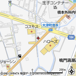 徳島県鳴門市大津町吉永437-2周辺の地図