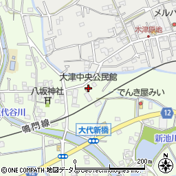 大津中央公民館周辺の地図