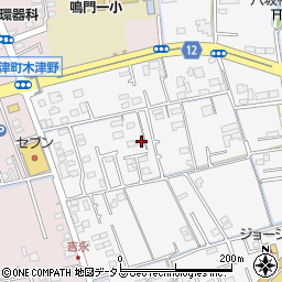 徳島県鳴門市大津町吉永61周辺の地図