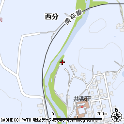 美祢市役所　上水道ポンプ室周辺の地図