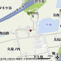 徳島県鳴門市大麻町姫田小森山路37周辺の地図