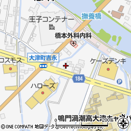 徳島県鳴門市大津町吉永476-4周辺の地図
