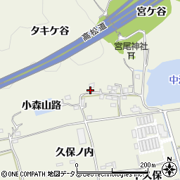 徳島県鳴門市大麻町姫田小森山路53周辺の地図