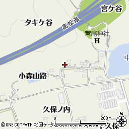 徳島県鳴門市大麻町姫田小森山路56周辺の地図