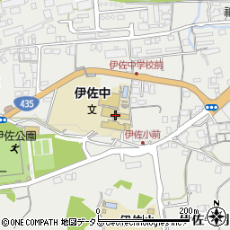 美祢市立伊佐中学校周辺の地図