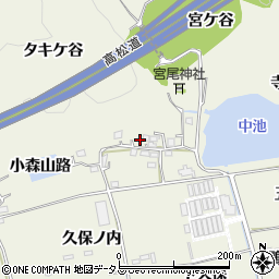 徳島県鳴門市大麻町姫田小森山路46周辺の地図