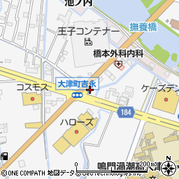 すき家２８号鳴門大津店周辺の地図