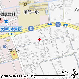 徳島県鳴門市大津町吉永15-5周辺の地図