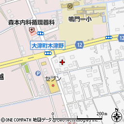 徳島県鳴門市大津町吉永4周辺の地図