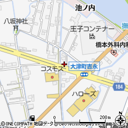 徳島県鳴門市大津町吉永447-4周辺の地図