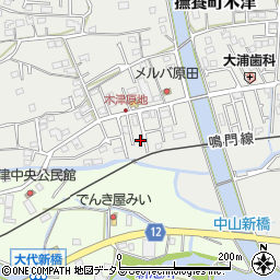 徳島県鳴門市撫養町木津556周辺の地図