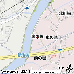 徳島県鳴門市大津町木津野（裏の越）周辺の地図