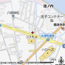 徳島県鳴門市大津町吉永205周辺の地図