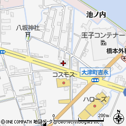 徳島県鳴門市大津町吉永204周辺の地図