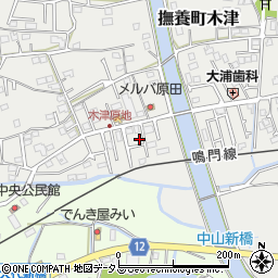 徳島県鳴門市撫養町木津558周辺の地図