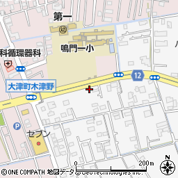 徳島県鳴門市大津町吉永15-2周辺の地図