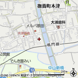 徳島県鳴門市撫養町木津564周辺の地図